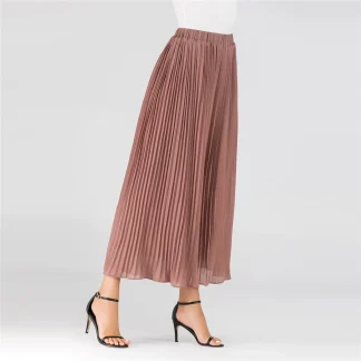 Flowy Pleats Wide Leg Capri Pants